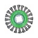 BOSCH X-LOCK disc brush 115 mm knotted stainless steel wire 2608620733 - Abrasive made of bonded abrasive with bore or thread - 1