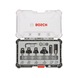 BOSCH 6-piece edge and side router bit set 8 mm shank 2607017469 - Routers (parts) - 1