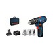 BOSCH cordless impact drill GSB 12V-15 with 1x4.0 Ah 1x2.0 Ah battery 06019B690G - Impact drill (cordless) - 1