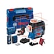 BOSCH Linienlaser GLL 3-80 C mit 1x2.0 Ah Akku Laser-Empfänger LR 70601063R05 - Punkt- und Linienlaser - 1