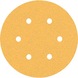 BOSCH EXPERT C470 Sandpaper with 6 holes 150 mm K 80 5-piece 2608900815 - Abrasive tool made of abrasive on backing - 1