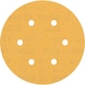 BOSCH EXPERT C470 Sandpaper with 6 holes 150 mm K 180 5-piece 2608900818 - Abrasive tool made of abrasive on backing - 1