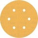 BOSCH C470 Sandpaper with 6 holes 150 mm K 180 50-piece 2608900922 - Abrasive tool made of abrasive on backing - 1