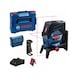 BOSCH GCL 2-50 C combi laser with 1x2.0 Ah Li-Ion battery RM 2 BM 3 L-BOXX 0601066G03 - Point and line laser - 1