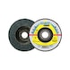KLINGSPOR abrasive mop disc 125x22.23 mm grain 40 convex 321690 - Abrasive mop disc - 1