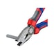 Pince universelle KNIPEX 180&nbsp;mm, tête polie, poignée bimatière - Pince universelle avec manchons de préhension bimatière - 3