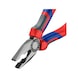 Pince universelle KNIPEX 180&nbsp;mm, tête polie, poignée bimatière - Pince universelle avec manchons de préhension bimatière - 2