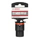 BOSCH Steckschlüsseleinsatz SW 19 mm L 50 mm 44 mm M12 32,5 mm 1608556005 - Steckschlüsseleinsatz (6kant) - 2