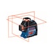 BOSCH line laser GLL 3-80 with 4 x 1.5 V LR6 battery 0601063S00 - Point and line laser - 3
