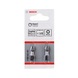 BOSCH Impact Control Schrauberbit 25&nbsp;mm 2xPZ2 für Schraubendreher 2608522401 - Schraubendrehereinsatz (Sortiment) - 2