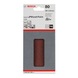 BOSCH Sanding sheet C430 80 x 133 mm 80 8 holes Velcro 10-pack 2608605280 - Abrasive tool made of abrasive on backing - 2