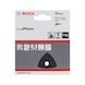 BOSCH Sanding sheet F355 93 mm 80 6 holes Velcro 5-pack 2608605192 - Abrasive tool made of abrasive on backing - 2