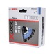 BOSCH X-LOCK disc brush 115 mm knotted steel wire 2608620731 - Abrasive made of bonded abrasive with bore or thread - 2