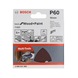 BOSCH Sanding sheet F460 Best for Wood and Paint, 93 mm 60 5-pack 2608621685 - Abrasive tool made of abrasive on backing - 2