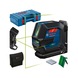 BOSCH GLL 2-15 G line laser with ceiling clamp and craftsman's case 0601063W02 - Point and line laser - 2