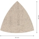 BOSCH EXPERT M480 Sanding net for delta sander 93 mm K 120 5-piece 2608900718 - Abrasive tool made of abrasive on backing - 3