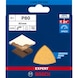 BOSCH EXPERT C470 Sanding paper for delta sander 93 mm K 80 5 pieces 2608900825 - Abrasive tool made of abrasive on backing - 2