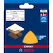 BOSCH C470 Sandpaper set 93 mm K 60/120/240 6 pieces 2608900832 - Abrasive tool made of abrasive on backing - 2