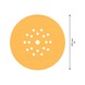 BOSCH C470 Sandpaper with 19 holes 225 mm K 100 25 pcs. 2608901149 - Abrasive tool made of abrasive on backing - 3