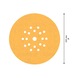BOSCH C470 Sandpaper with 19 holes 225 mm K 150 25 pcs. 2608901151 - Abrasive tool made of abrasive on backing - 3