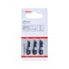 BOSCH Impact Control T Insert Bits 3 Stk. 2608522479 - Schraubendrehereinsatz (Sonstige) - 2