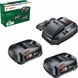BOSCH Starter-Set 18V 2 x 2,5 Ah  AL 1830 CV  3-teilig 1600A011LD - Akku-Pack - 2