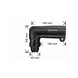 BOSCH Angled drill head for light rotary hammers Tool holder 43mm 1618580000 - Power tool (accessories) - 3