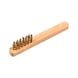KLINGSPOR spark plug brush 3 rows 45x17x145 mm wooden handle 0.17 brass 358322 - Hand handle brush - 1