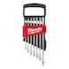 MILWAUKEE 7-piece metric combination spanner set 4932464993 - Ratchet ring spanner set - 1