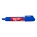 MILWAUKEE Permanent marker wedge tip L blue 1 piece 4932471557 - Permanent marker - 1