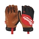 MILWAUKEE work gloves leather hybrid L/9 1 pair 4932471913 - Five-finger gloves - 1