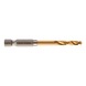 MILWAUKEE Metal drill Shockwave HSS-G TiN 4.5 mm 10 pieces 4932478179 - Twist drill with straight shank - 1