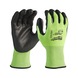 MILWAUKEE cut protection gloves 3/C 7/S HI-VIS 1 pair 4932479721 - Five-finger gloves - 1