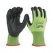 MILWAUKEE cut protection gloves 5/E 9/L HI-VIS 1 pair 4932479933 - Five-finger gloves - 1