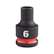 MILWAUKEE Impact socket Shockwave 3/8 inch 6x32 mm 4932480263 - Power screwdriver bit (hexagonal) - 1