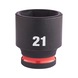 MILWAUKEE Impact socket Shockwave 3/8IN 21X34 mm 4932480278 - Power screwdriver bit (hexagonal) - 1
