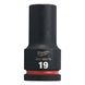 MILWAUKEE Impact socket Shockwave 3/4 inch long 19x90 mm 4932480379 - Power screwdriver bit (hexagonal) - 1