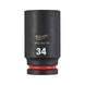 MILWAUKEE Impact socket Shockwave 3/4 inch long 34x90 mm 4932480393 - Power screwdriver bit (hexagonal) - 1
