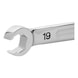MILWAUKEE Double ring spanner open 19x22 mm 4932480632 - Double ring spanner - 2