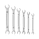 MILWAUKEE Double ring spanner open set 6-piece 4932480636 - Double ring spanner - 3