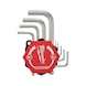 MILWAUKEE Compact hexagon socket spanner 9-piece 4932492399 - Allen key set - 3