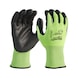 MILWAUKEE cut protection gloves class C 8/M HiVis 12 pairs 4932492919 - Five-finger gloves - 1