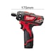 MILWAUKEE Cordless drill driver M12BD-202C 7-piece 4933441900 - Drill driver (battery) - 1