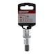 GEDORE RED screwdriver bit insert 1/2 inch 10 mm length 55 mm 3300364 - Hexagon socket screwdriver bit - 2