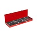 GEDORE RED Socket wrench set 1/4 inch+1/2 inch 49-piece 3300010 - Socket wrench set - 2