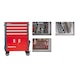 GEDORE RED tool set in workshop trolley WINGMAN red 129-piece 3301689 - Hand tool assortment - 1