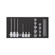 GEDORE RED screwdriver sockets 1/2 inch 2/6 CT module 15-piece 3301710 - Screwdriver bits (assortment) - 1