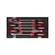 GEDORE RED Schraubendrehersatz PZ+SL 2/6 CT-Modul 6-teilig 3301713 - Schraubendreher-Satz - 1