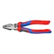 Pince universelle extra robuste KNIPEX 180&nbsp;mm, tête polie, poignée bimatière - Pince universelle extra robuste avec manchons de préhension bimatière - 1