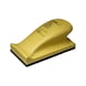3M Hookit (TM) hand sanding block yellow 70 mm x 127 mm hard 05740 7000045715 - Hand sanding block - 1